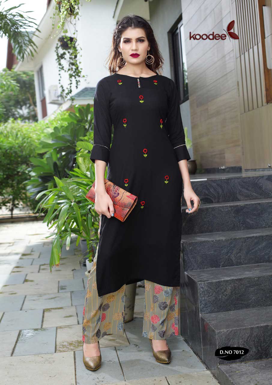 Koodee Pahechan Vol-3 Rayon Palazzo Kurti Catalog Koodee Pahechan Vol-3 Rayon Palazzo Kurti Catalog